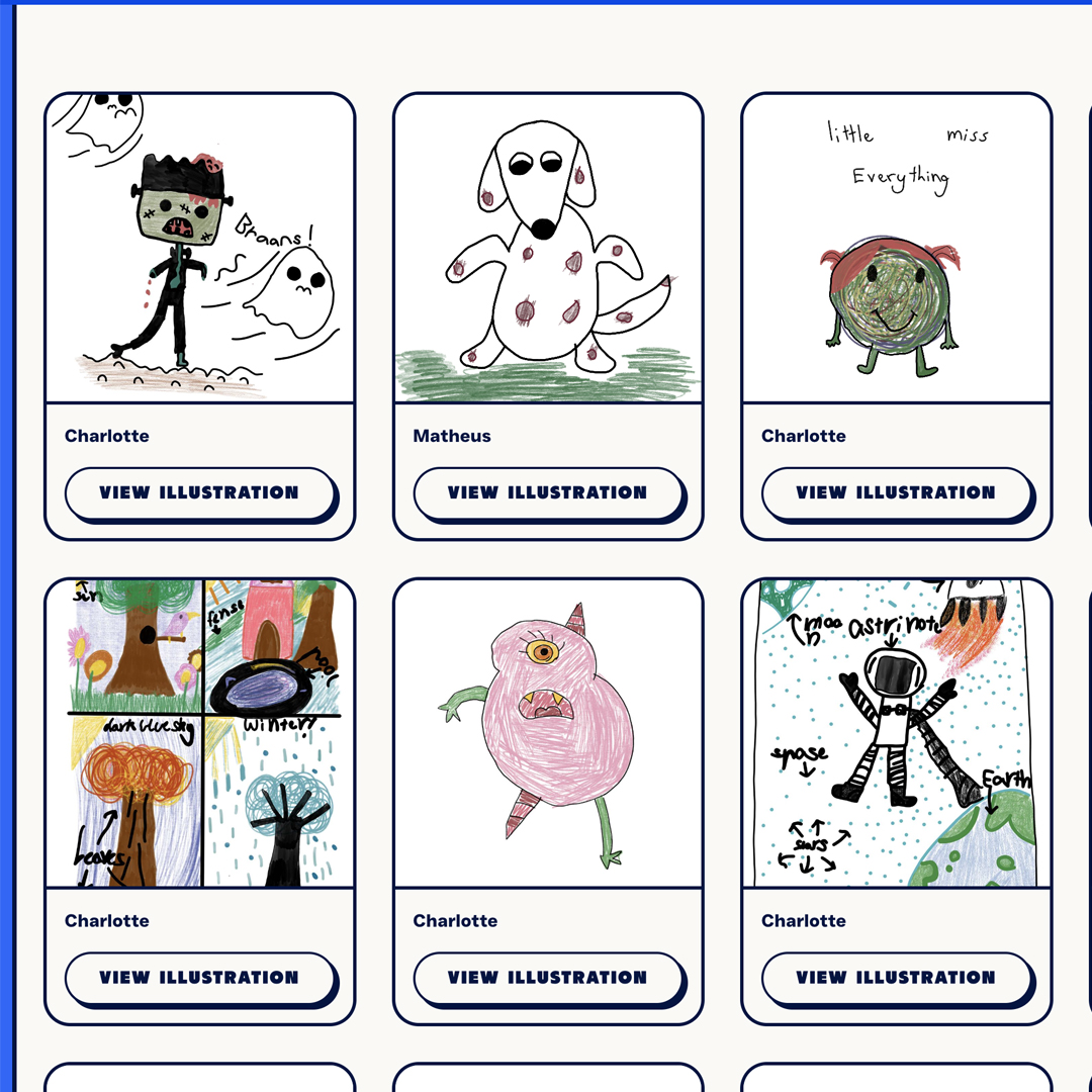 Illustrations from kids across Australia in the Toodles gallery